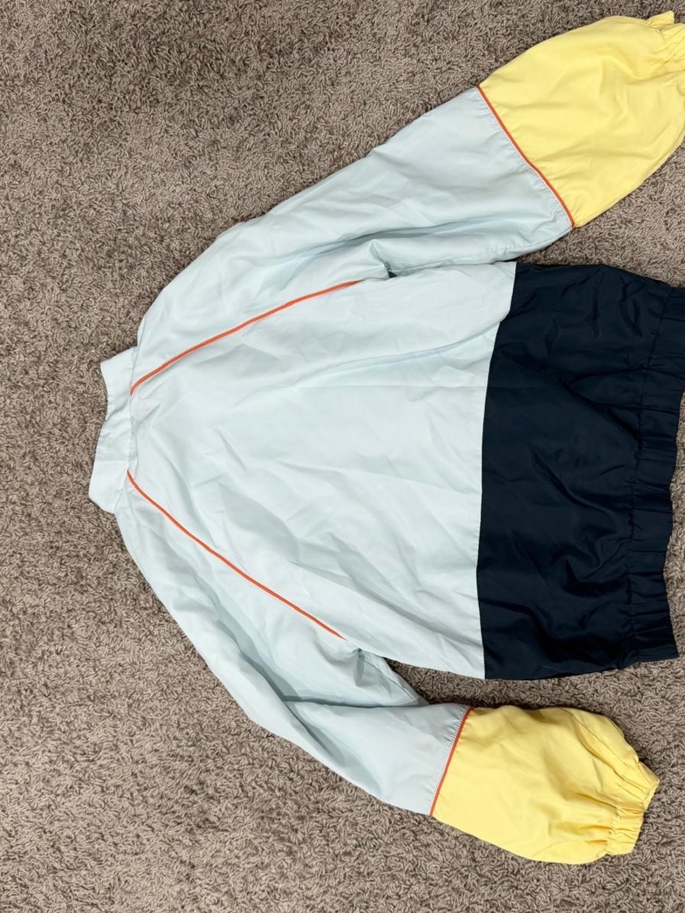KENZO Kids' White Jacket with Orange Trim - Picture 4 of 5